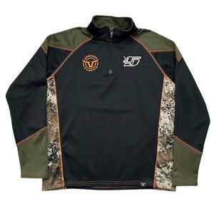 Lakota Men's Size Large Longhorn Chassis Racing Embroidered 1/4 Zip Pullover